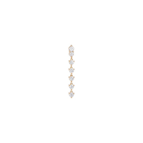 Kefi Jewelry 18k Pink Gold Diamond Angel Fall Earring