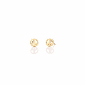 Kris Nations Peace Sign Stud Earings
