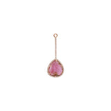 Buy Yasmin Pharaon 14k Gold Halo Watermelon Tourmaline Pendant Online for Women | Boom & Mellow UAE