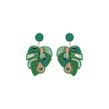 Buy America & Beyond Tropical Palm Drop Earrings Online for Women | Free 3-Hour Delivery in Dubai | Boom & Mellow UAE