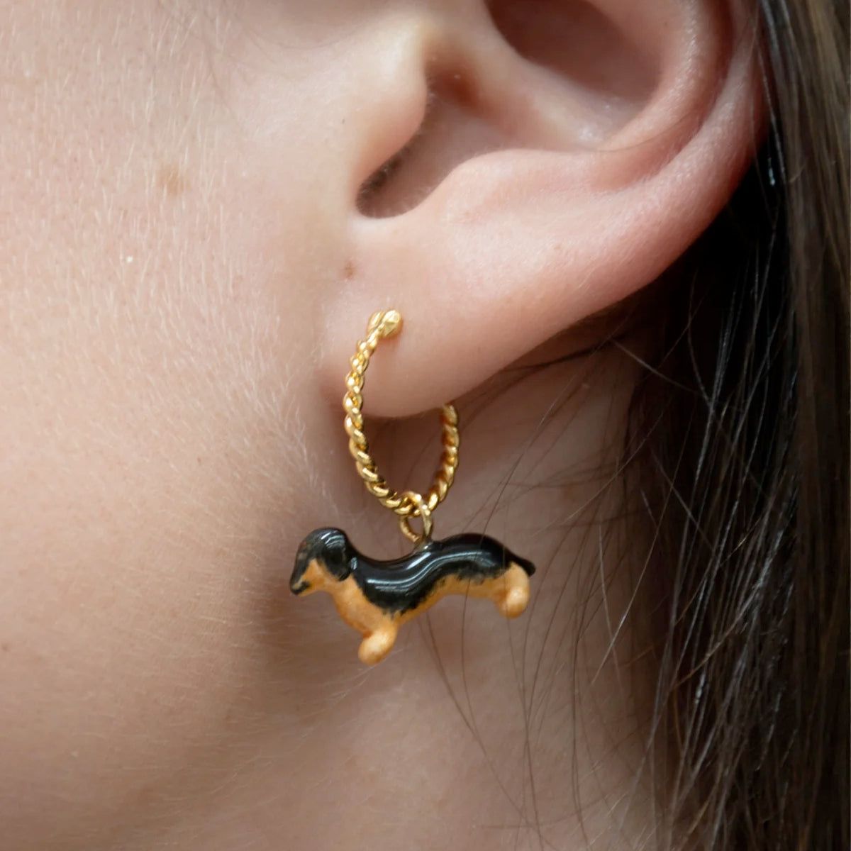 Buy Nach Bijoux Teckel Mini Earrings Online for Women | Free 3-Hour Delivery in Dubai | Boom & Mellow UAE