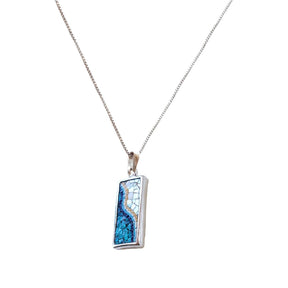 Beach and Sea Necklace Micro Mosaic Jewellery Made of 925 Silver
