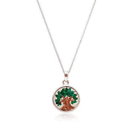 Galassia Jewellery Olive Tree Micro Mosaic Necklace