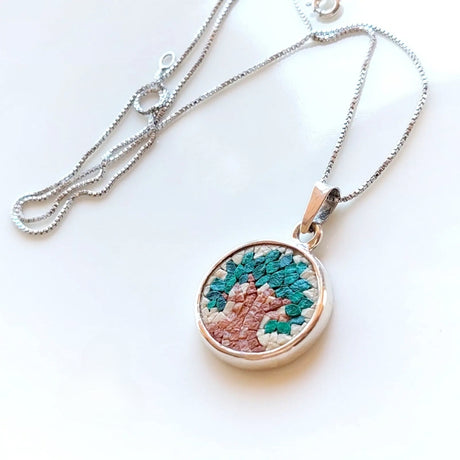 Galassia Jewellery Olive Tree Micro Mosaic Necklace