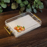 Organiks Plus Small Acrylic Tray With Citrus Mat