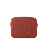 Bag by Veganologie in Cinnamon Color Crossbody Bag. Made of Vegan Bamboo Leather.