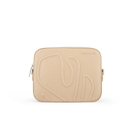 Bag by Veganologie in Oatmilk Color Crossbody Bag. Made of Vegan Bamboo Leather.