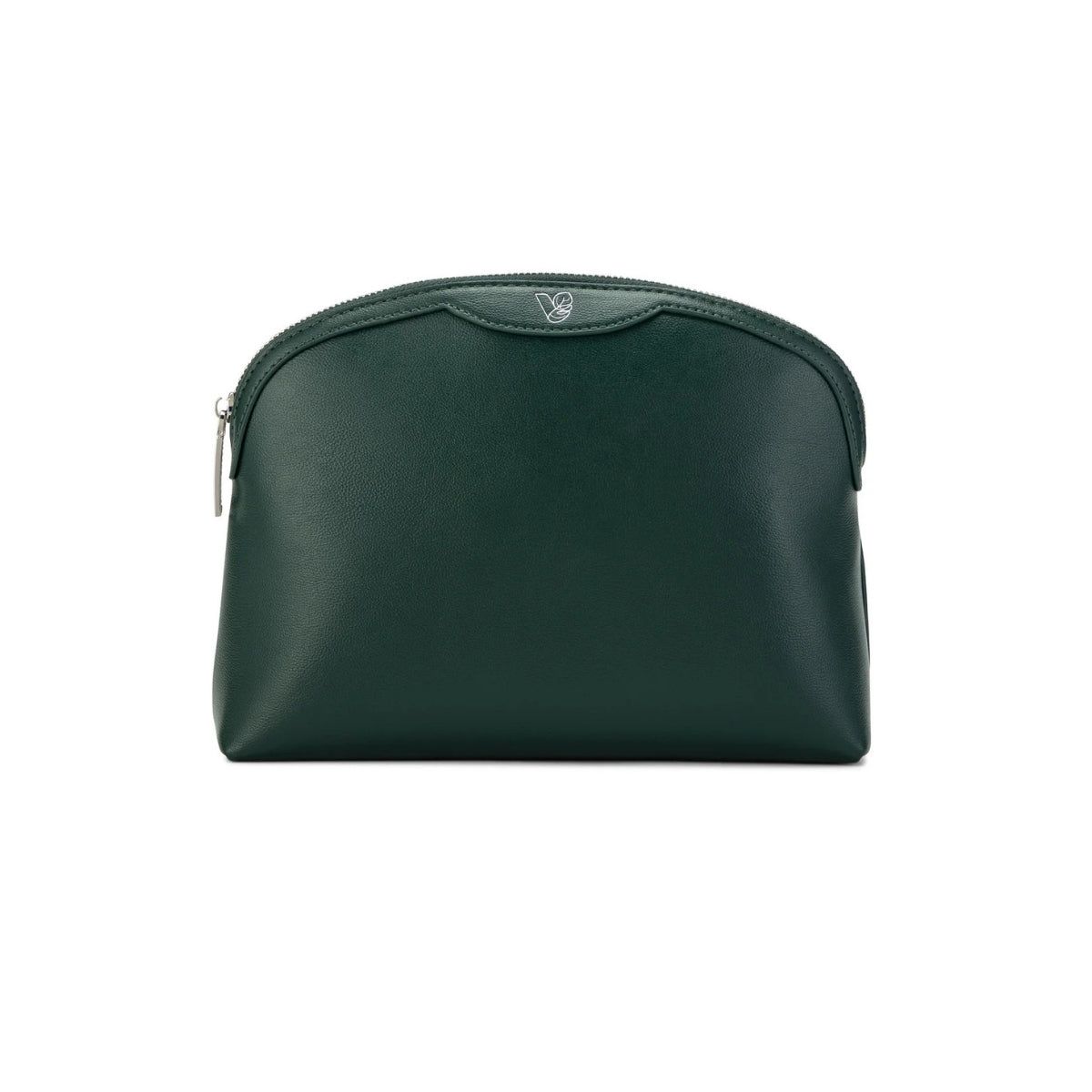 Bag by Veganologie in Pine Green Color Large Travel Pouch. Made of Vegan Bamboo Leather.