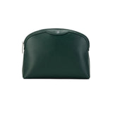Bag by Veganologie in Pine Green Color Large Travel Pouch. Made of Vegan Bamboo Leather.