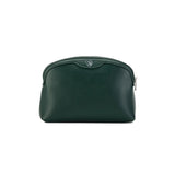Bag by Veganologie in Pine Green Color Medium Travel Pouch. Made of Vegan Bamboo Leather.