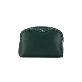 Bag by Veganologie in Pine Green Color Medium Travel Pouch. Made of Vegan Bamboo Leather.