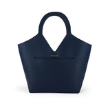 Bag by Veganologie in Blueberry Color Tote Bag. Made of Vegan Bamboo Leather.
