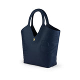 Bag by Veganologie in Blueberry Color Tote Bag. Made of Vegan Bamboo Leather.
