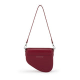 Bag by Veganologie in Berry Color Shoulder Bag. Made of Vegan Bamboo Leather.