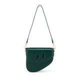 Bag by Veganologie in Pine Green Color Shoulder Bag. Made of Vegan Bamboo Leather.