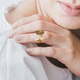 Lina Hernandez Butterfly Midi Adjustable Ring
