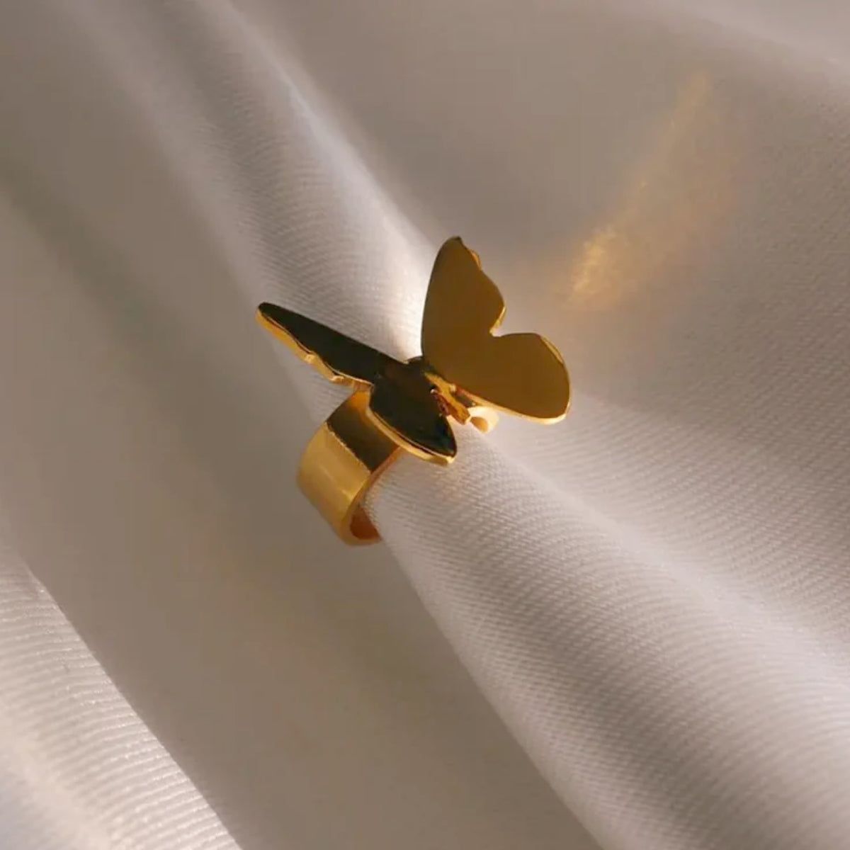 Lina Hernandez Gold Butterfly Ear Cuff