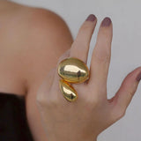 Lina Hernandez Arcadio Chunky Pebble Adjustable Ring