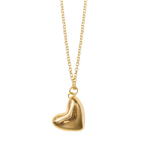Lina Hernandez Latido Puffy Heart Long Necklace