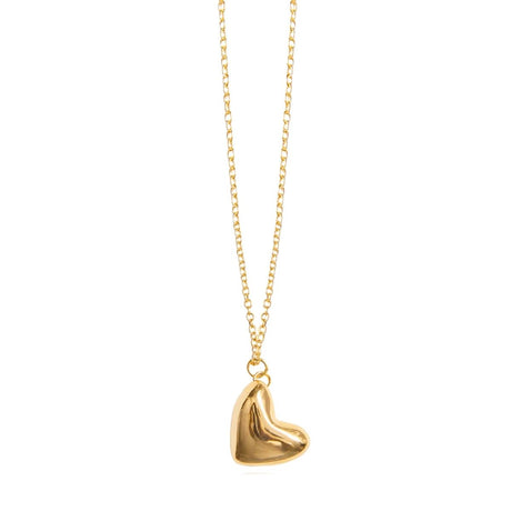 Lina Hernandez Latido Puffy Heart Short Necklace
