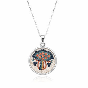 Galassia Jewellery Jordan Tree of Life Micro Mosaic Necklace
