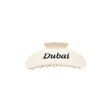 Faine Dubai White Engraved Hair Clip