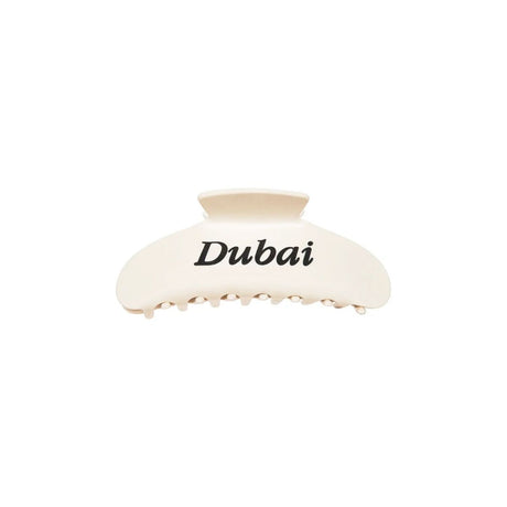 Faine Dubai White Engraved Hair Clip