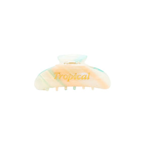 Faine Tropical Engraved Hair Clip