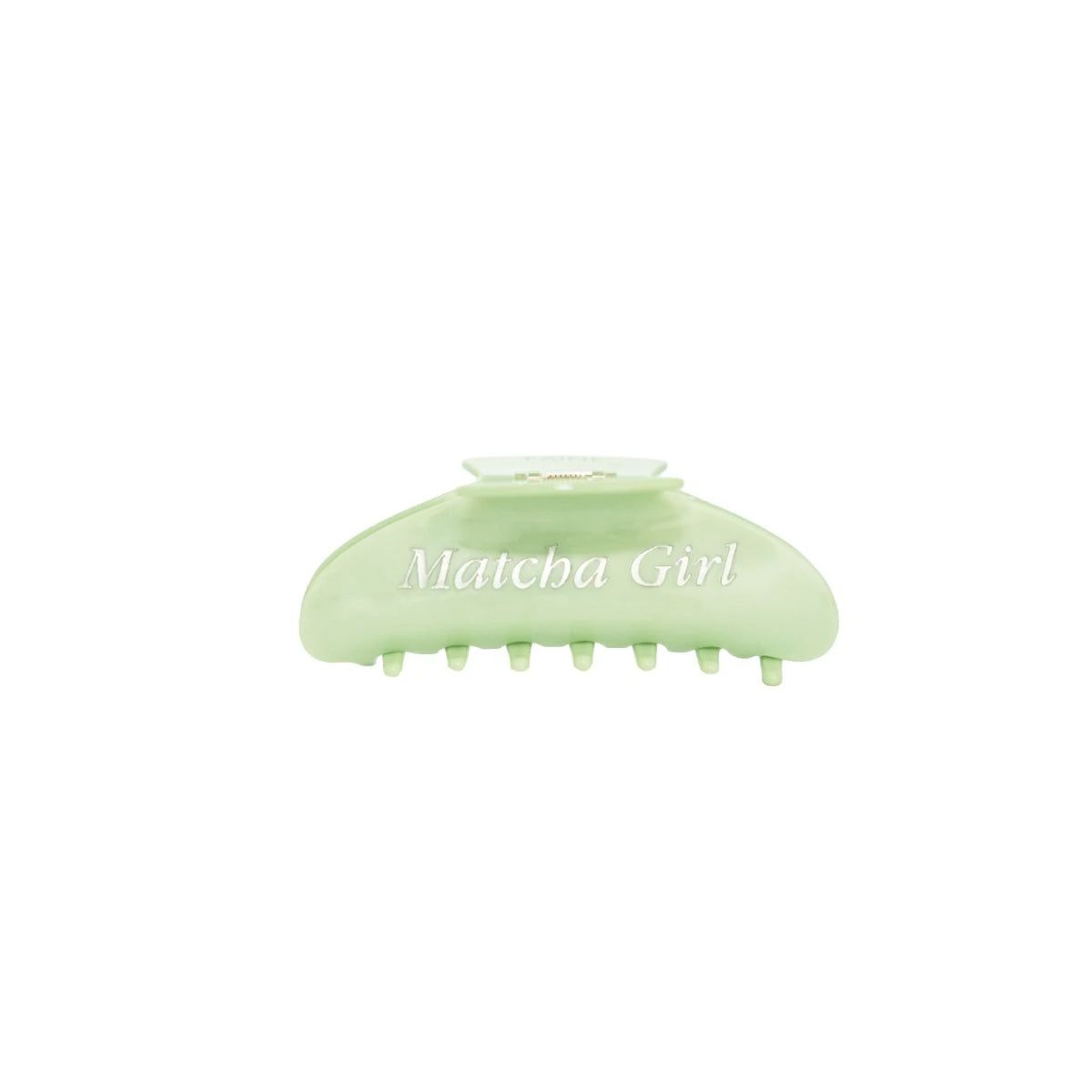 Faine Matcha Girl Engraved Hair Clip