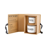 Creative Brands Olive And Pits Bowl In Book Box