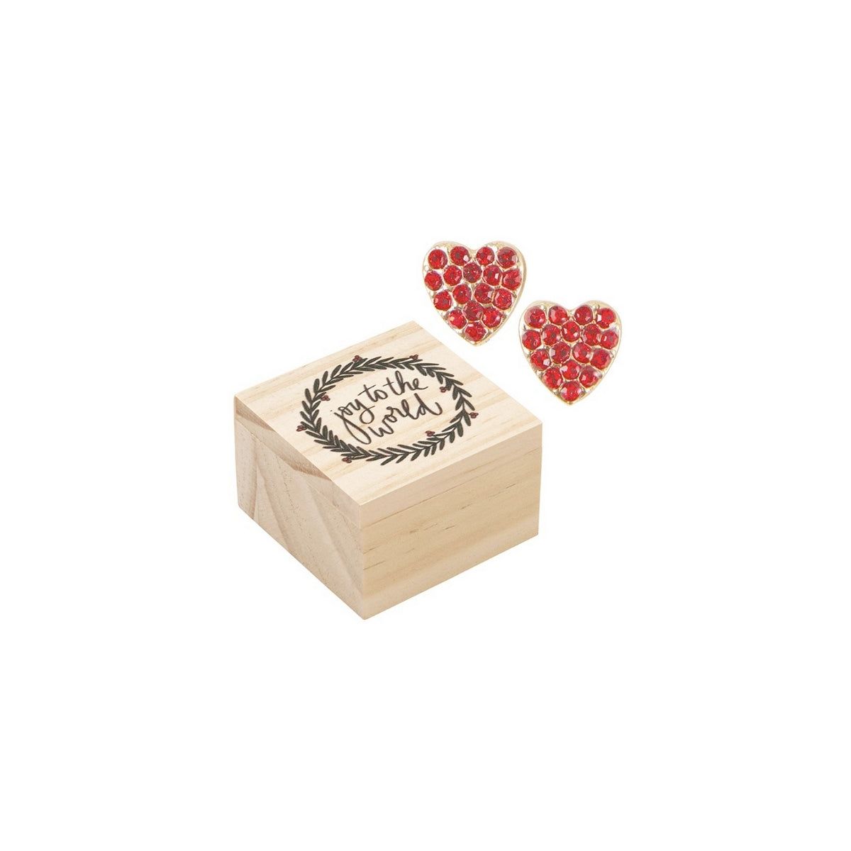 Creative Brands Joy To The World Treasure Box Earrings