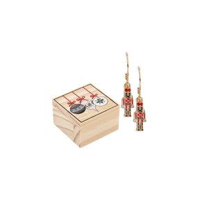 Creative Brands Merry And Bright Treasure Box Earrings