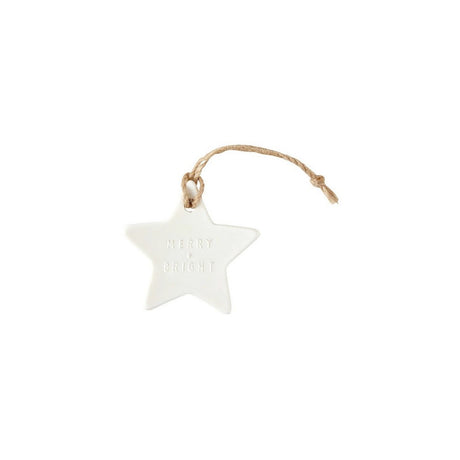Creative Brands Ceramic Star Ornament