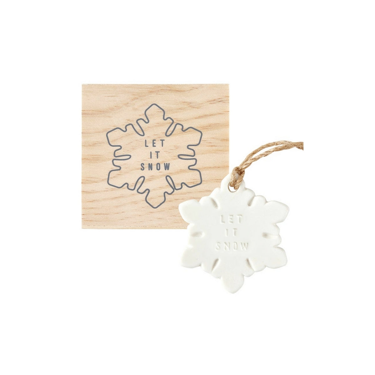 Ceramic Snowflake Ornament