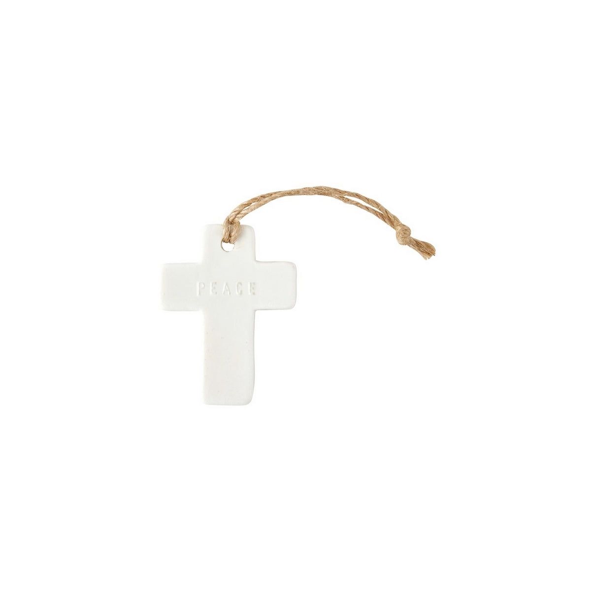 Creative Brands Ceramic Cross Ornament