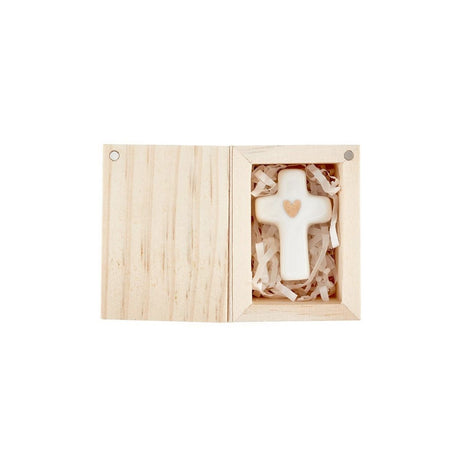 Ceramic Cross Figurine