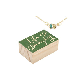 Creative Brands Green Amazing Crystal Necklace