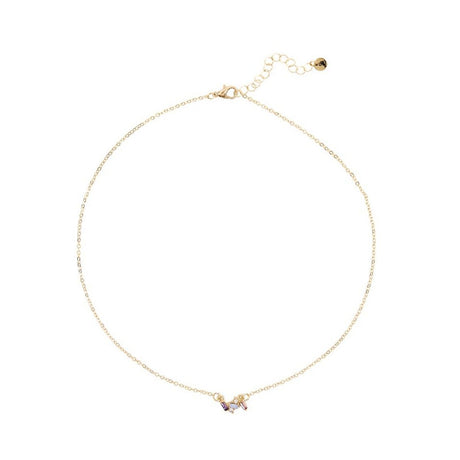 Creative Brands Lavender Shine Crystal Necklace