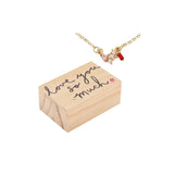 Creative Brands Blush Love Crystal Necklace