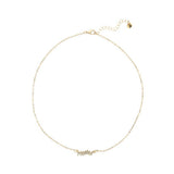 Creative Brands Golden Flower Crystal Necklace