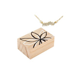 Creative Brands Golden Flower Crystal Necklace