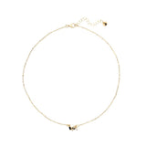 Creative Brands Black Flower Trio Crystal Necklace