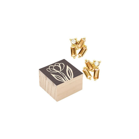 Creative Brands Flower Treasure Box Earrings