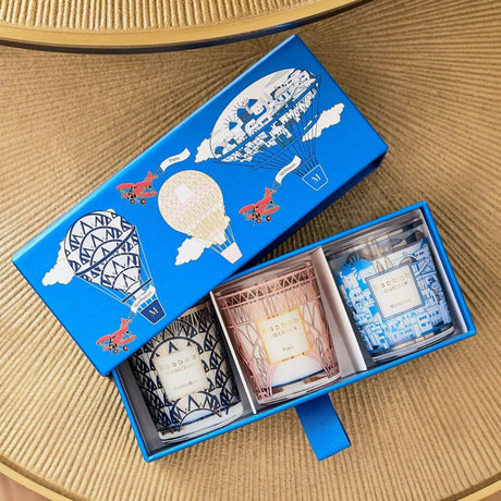 Baobab Collection Trio Travel Candles Manhattan-Paris-Mykonos