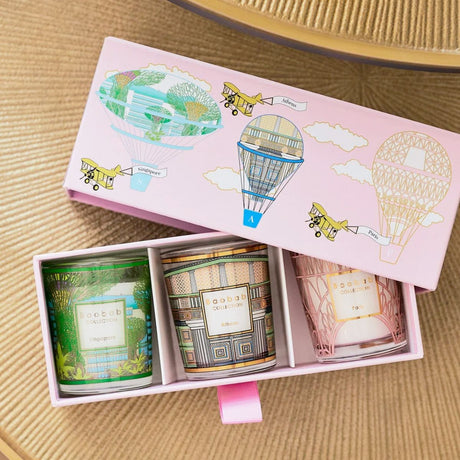Baobab Collection Trio Travel Candles Singapore-Athens-Paris