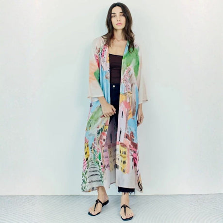 Dhara Sheth La Riviera Long Kimono
