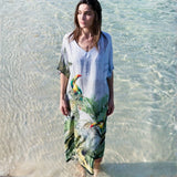 Dhara Sheth Wild Wings Long Kaftan with Pockets