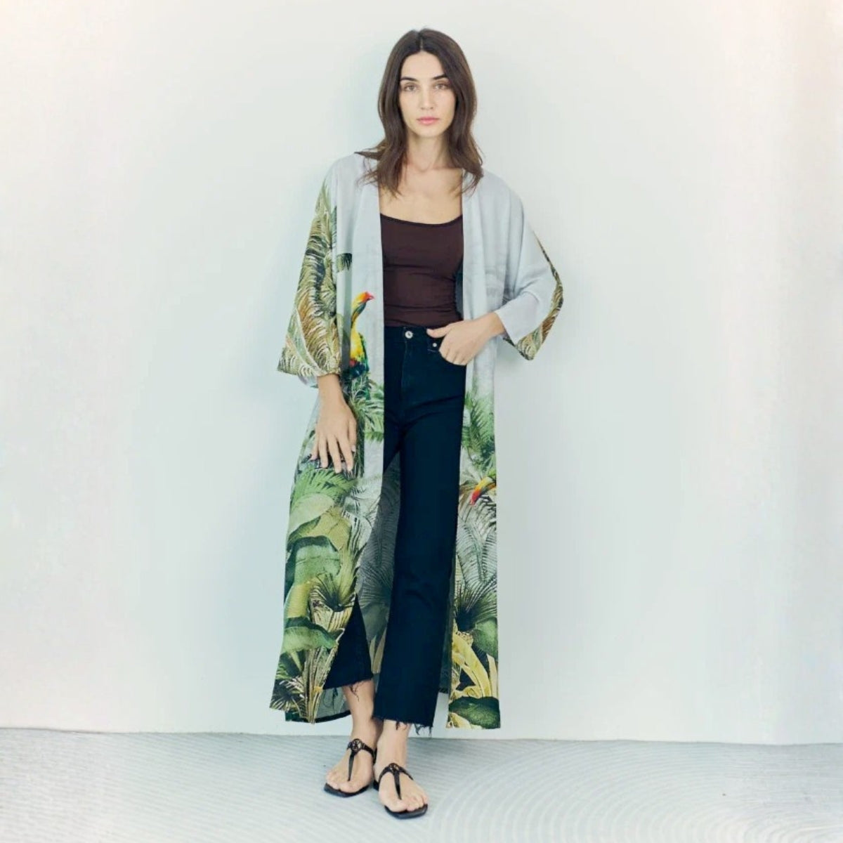 Dhara Sheth Wild Wings Long Kimono