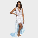 Antica Sartoria Ibiza Lace Hi-Low Dress