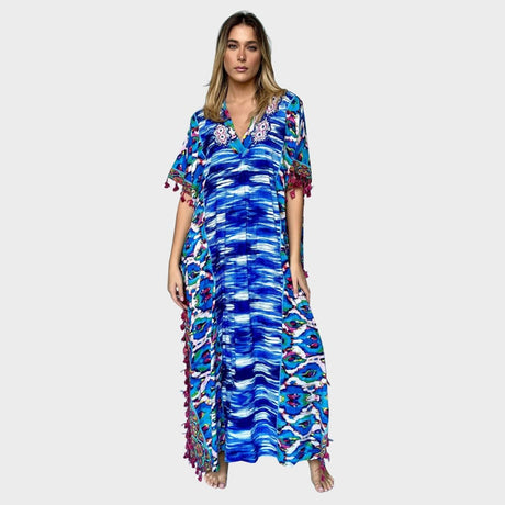 Antica Sartoria Blue Mare Kaftan